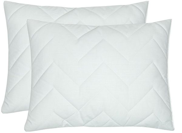 ZOLLNER Kopfkissen, Füllung: 100% Silikonisierte Polyesterhohlfaserbällchen, Seitenschläfer, Spar-Set, 40x40 cm, 50% Polyester, 50% Baumwolle, vom Hotelwäschespezialisten