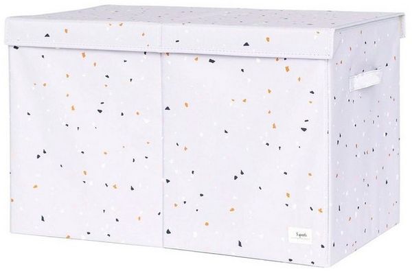 3 Sprouts Aufbewahrungsbox 3 Sprouts - Aufbewahrungskiste Terrazzo Light Gray, recycled