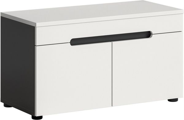 Home affaire Sitzbank REHAT, TOPSELLER!, Breite 80cm, 2 Türen, 2 Fächer (in verschiedenen Farben erhältlich), Garderobenbank, Flurbank, Dielenbank, Bank mit Stauraum, Bank
