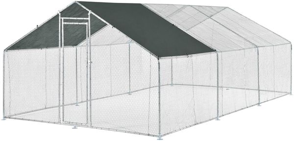 Freilaufgehege Wels mit Sonnendach 3x6x2 m [pro. tec]