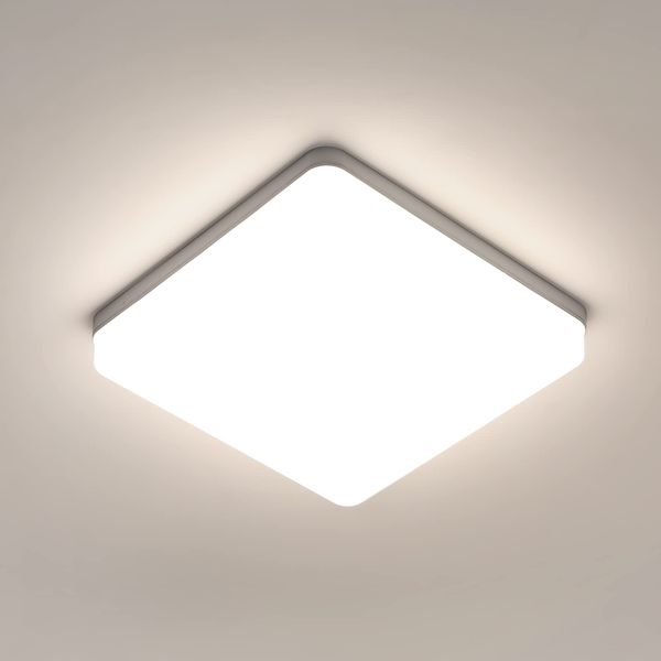 Comely LED Deckenleuchte Flach 36W, 4000K Neutralweiß Modern Deckenlampe, Ultra Dünn Lampe Deckenleuchte LED Quadratisch für Schlafzimmer Kinderzimmer Küche Büro Balkon