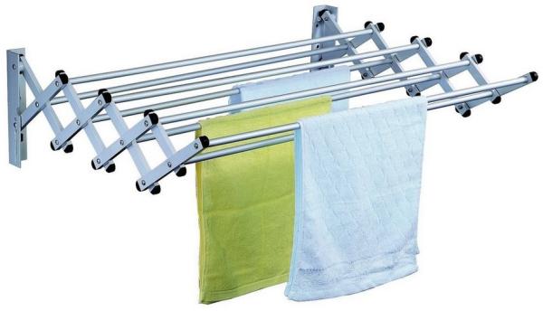 HTI-Living Wäscheständer Wäschetrockner Wandbefestigung Gunda, Wand-Wäscheleine ausziehbar