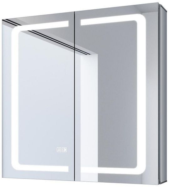 SONNI Spiegelschrank spiegelschrank bad mit beleuchtung 65 breit, Badezimmer, Aluminum Beschlagfrei mit Touchschalter