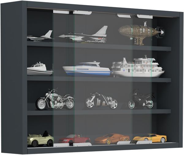 VCM Hängevitrine, Wandvitrine Sammel Deko Agisa M (