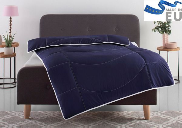 OTTO home Microfaserbettdecke Microlux, Bettdecke 135x200 cm und Übergrößen bis 240x220cm, Füllung: Feuchtigkeitsregulierende 3D Klimafaser (Polyester), Bezug: Microfaser-Feinbatist, fest versteppter Bezug - keine Bettwäsche nötig, Sommer, Winter