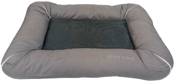 Stay Cool Set Selbstkühlendes Hundebett Aqua / Lava Kühlmatte Hund Stay Cool Bed Lava
