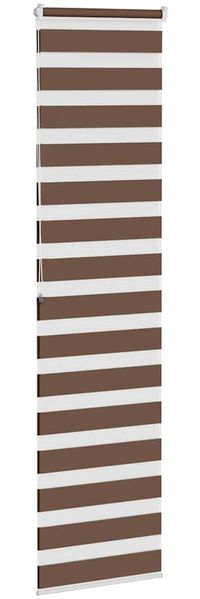 vidaXL Doppelrollo Braun 55x200 cm Stoffbreite 50,9 cm Polyester 4014356 Bild 4