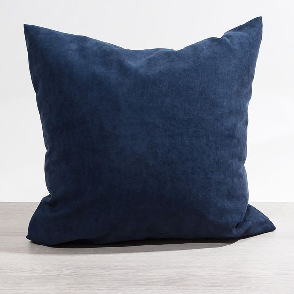 Kissen Deko von Lysel - blau Uni Jerada 50x50 Polyester kissenbezug Dekokissen