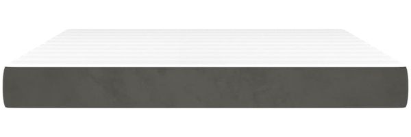 vidaXL Taschenfederkernmatratze Mittel Dunkelgrau 160x200x20 cm Samt 347829 Bild 3