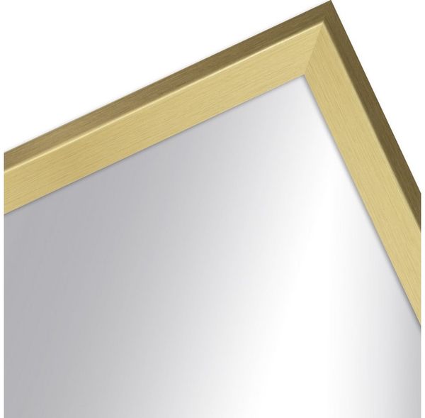 WANDStyle Wandspiegel H790, Gold, aus Massivholz im Vintage Stil