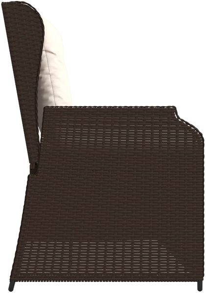 vidaXL Gartenbank Braun Poly-Rattan 3394450 Bild 5