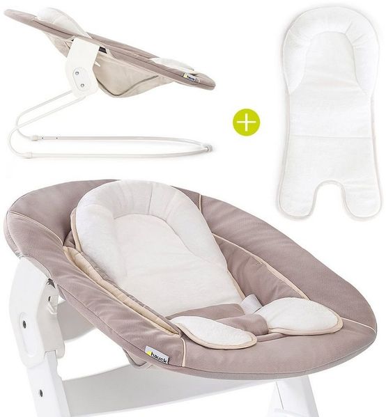 Hauck Neugeborenen Aufsatz / Alpha Bouncer 2in1 beige