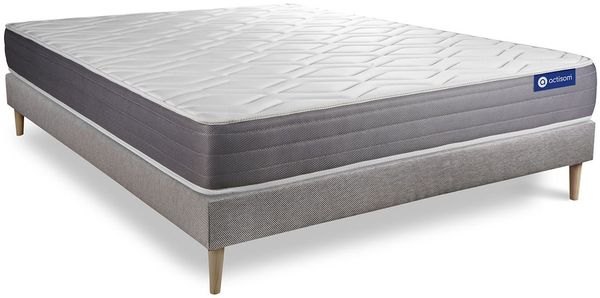 Actimemo dream matratze 135x190 cm + Bettgestell mit lattenrost - Dicke : 22cm - Memory-schaum - H3 Bild 2