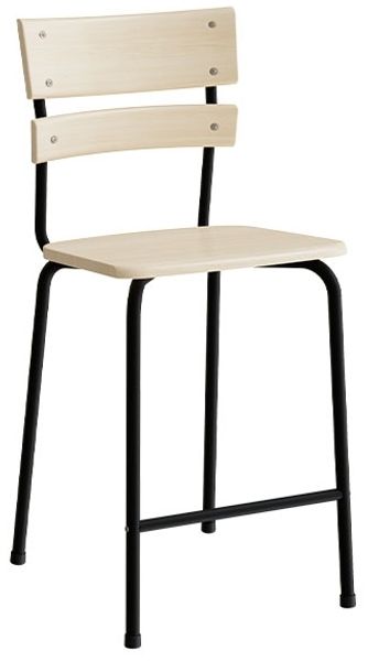 Stuhl Classic 156 massives Buchenholz schwarzes Gestell