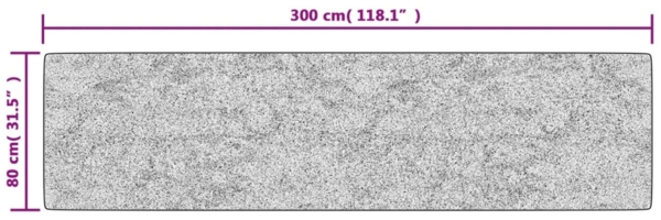 vidaXL Teppich Waschbar Mehrfarbig 80x300 cm Rutschfest 136592 Bild 7