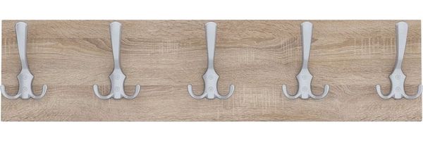 AKKE Garderobenleiste, Garderobenleiste Aluminium Haken 2mm PVC Kantenumleimung