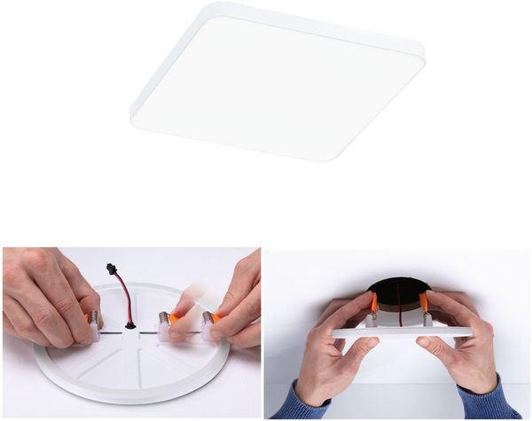 Paulmann 79936 LED Einbaupanel Veluna Edge IP44 120x120 mm 4000K Weiß