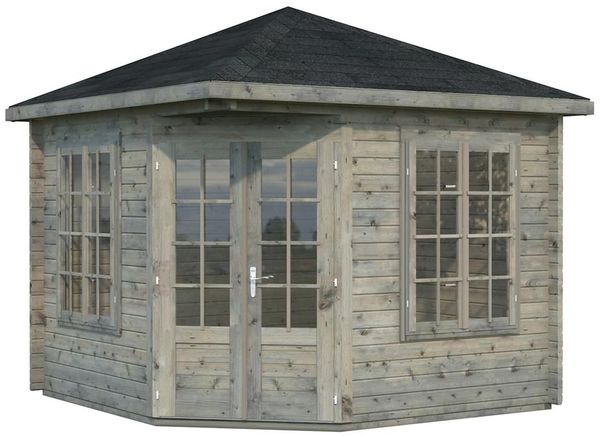 Palmako Holz-Pavillon Melanie 330x330 cm inklusiveFußboden Holzpavillon 4743142052396