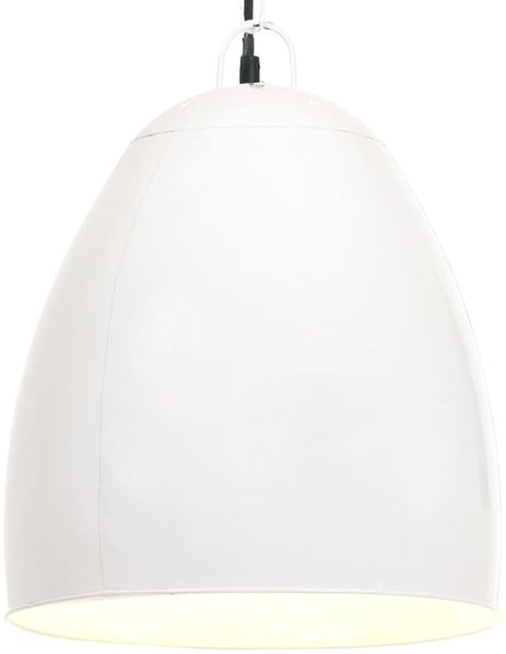 vidaXL Hängelampe Industriestil 25 W Weiß Rund 42 cm E27 320558