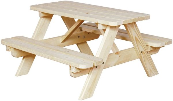 Picknicktisch Kinder Gartentisch Jimmy Kiefer Holz 90x85cm