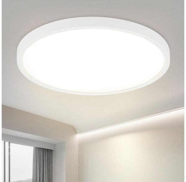 Nettlife LED Panel LED Panel 23/30CM Deckenleuchte Lampe 18/21W, LED fest integriert, Neutralweiß, Schlafzimmer Badezimmer Küche Flur