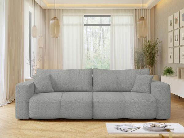 Schlafsofa Furyn Boucle (Farbe: Coral 75)