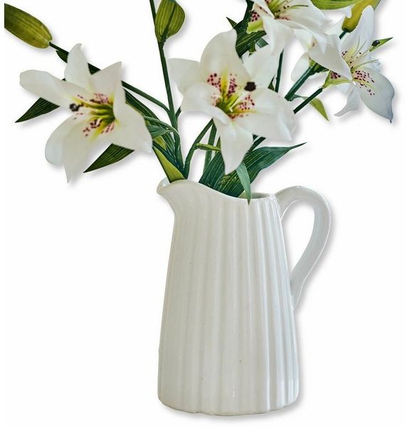 Mirabeau Tischvase Krug Belair weiß