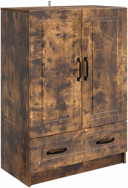 vidaXL Sideboard Geräucherte Eiche 66 x 34,5 x 92 cm Holzwerkstoff 895820