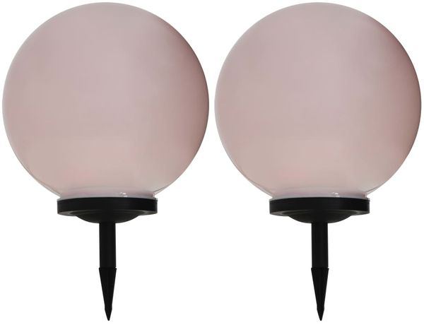 vidaXL Außen-Solarlampen 2 Stk. LED Kugel 40 cm RGB 277128