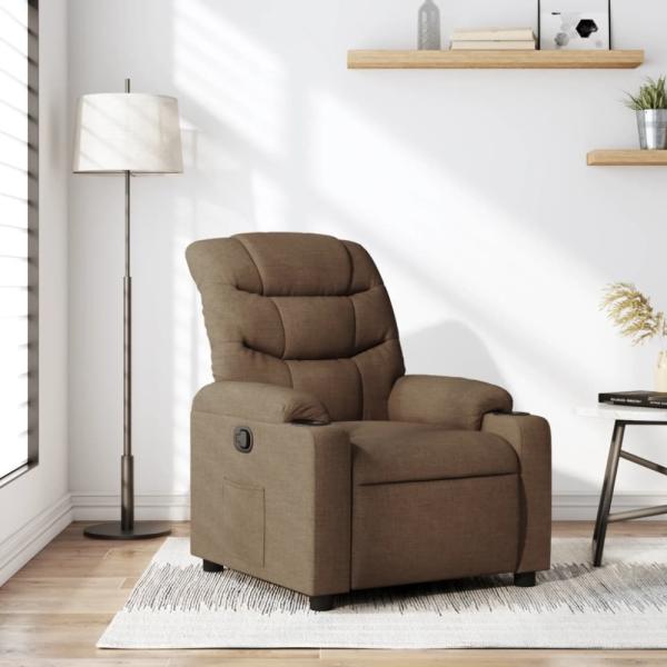 vidaXL Relaxsessel Braun Stoff 374151