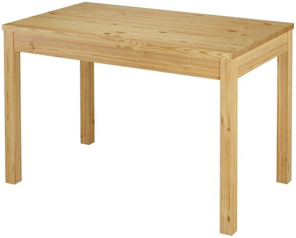 ERST-HOLZ Küchentisch Schmaler Esszimmertisch aus Kiefer Massivholz 70 x 120