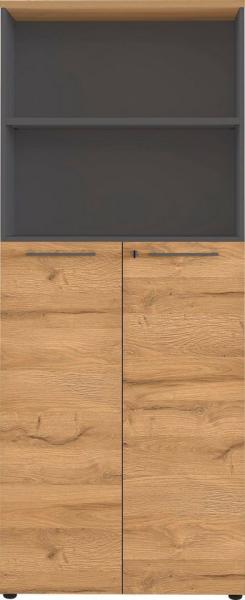 Aktenschrank AGENDA Graphit/Grandson-Eiche Dekor