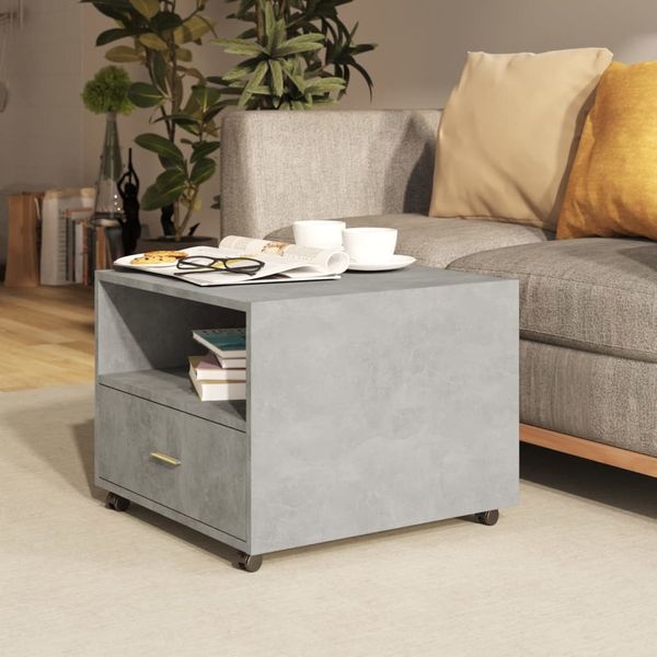 vidaXL Couchtisch Betongrau 55x55x40 cm Holzwerkstoff 810930