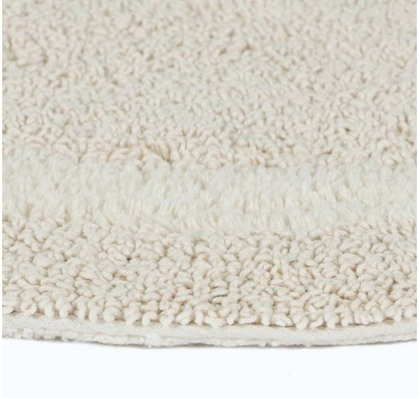 Homescapes Badematte Duschvorleger creme 50x50 cm aus 100% Baumwolle, Höhe 20 mm, 50x50 cm Bild 4