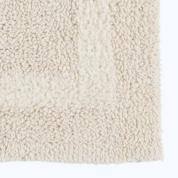 Homescapes Badematte Duschvorleger creme 50x50 cm aus 100% Baumwolle, Höhe 20 mm, 50x50 cm Bild 2