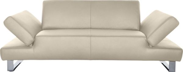 W.SCHILLIG 2-Sitzer taboo Designsofa mit hohem Sitzkomfort, mit Übertiefe, inklusive Armlehnenverstellung, mit Kontrastnaht
