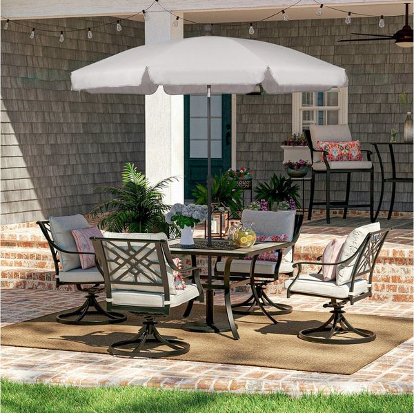 Sekey Balkonschirm 200cm Sonnenschirm Rund Gartenschirm Terrassenschirm mit UV-Schutz 50, Balkonschirm höhenverstellbar, Stabiler Sonnenschirm knickbar