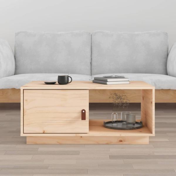 vidaXL Couchtisch 80x50x35,5 cm Massivholz Kiefer 818260
