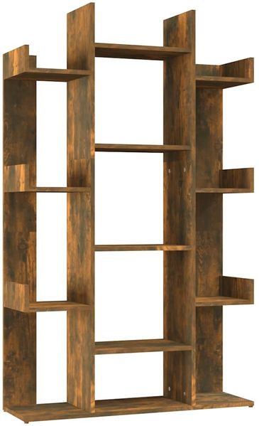 Bücherregal | Standregal Räuchereiche 86x25,5x140 cm Holzwerkstoff