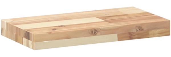 vidaXL Schweberegal 40x20x4 cm Massivholz Akazie Unbehandelt 3279415