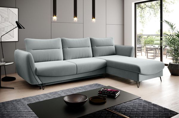 Wohnideebilder Silva Grau Couchgarnitur CO-SIL-RT-100SAV
