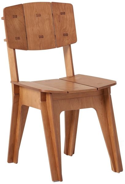 SoBuy HFST01-BR Esszimmerstuhl, MDF, Lackiert, Braun, 44,5 x 86 x 41 cm