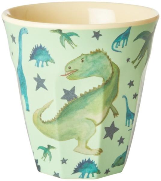 Rice Dino Print Melamin Becher Medium