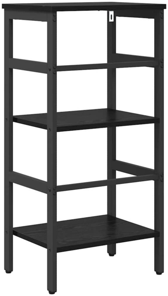 vidaXL Bücherregal Schwarz Eichen-Optik 40 x 29,5 x 81 cm 883898 Bild 6