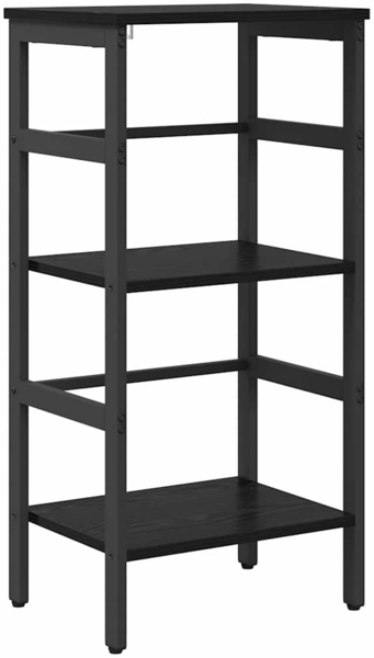 vidaXL Bücherregal Schwarz Eichen-Optik 40 x 29,5 x 81 cm 883898 Bild 1