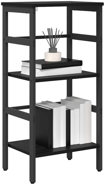 vidaXL Bücherregal Schwarz Eichen-Optik 40 x 29,5 x 81 cm 883898 Bild 2