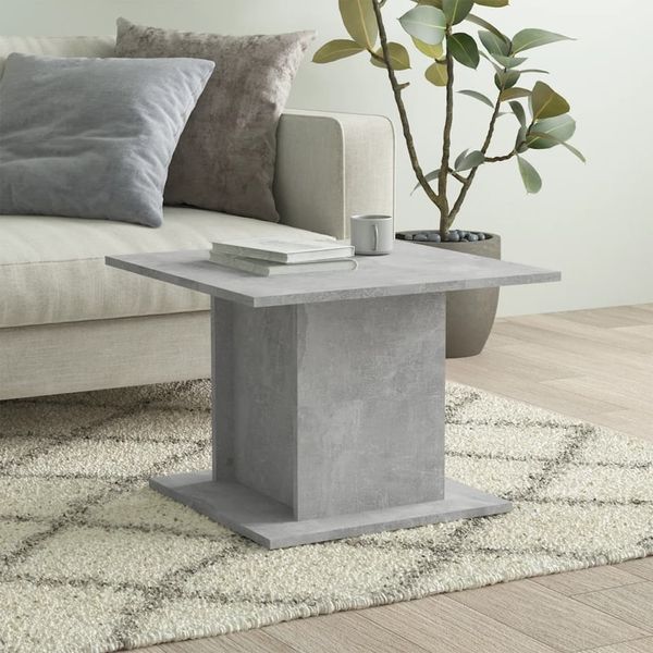 vidaXL Couchtisch Betongrau 55,5x55,5x40 cm Holzwerkstoff 810320