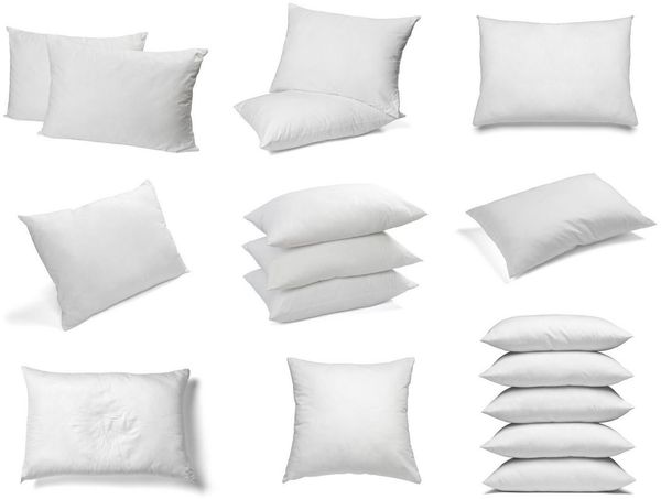 sunnypillow Kopfkissen sunnypillow Kissenfüllung Kopfkissen Innenkissen Polyesterkissen, 40x60 cm 5er - Set fest gefüllt, für Allergiker geeignet