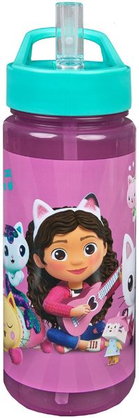 Gabby's Dollhouse Trinkflasche – 500 ml Kinderflasche mit farbenfrohem Design