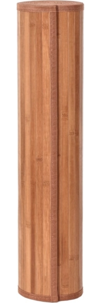 vidaXL Teppich Rechteckig Braun 60x1000 cm Bambus 376860